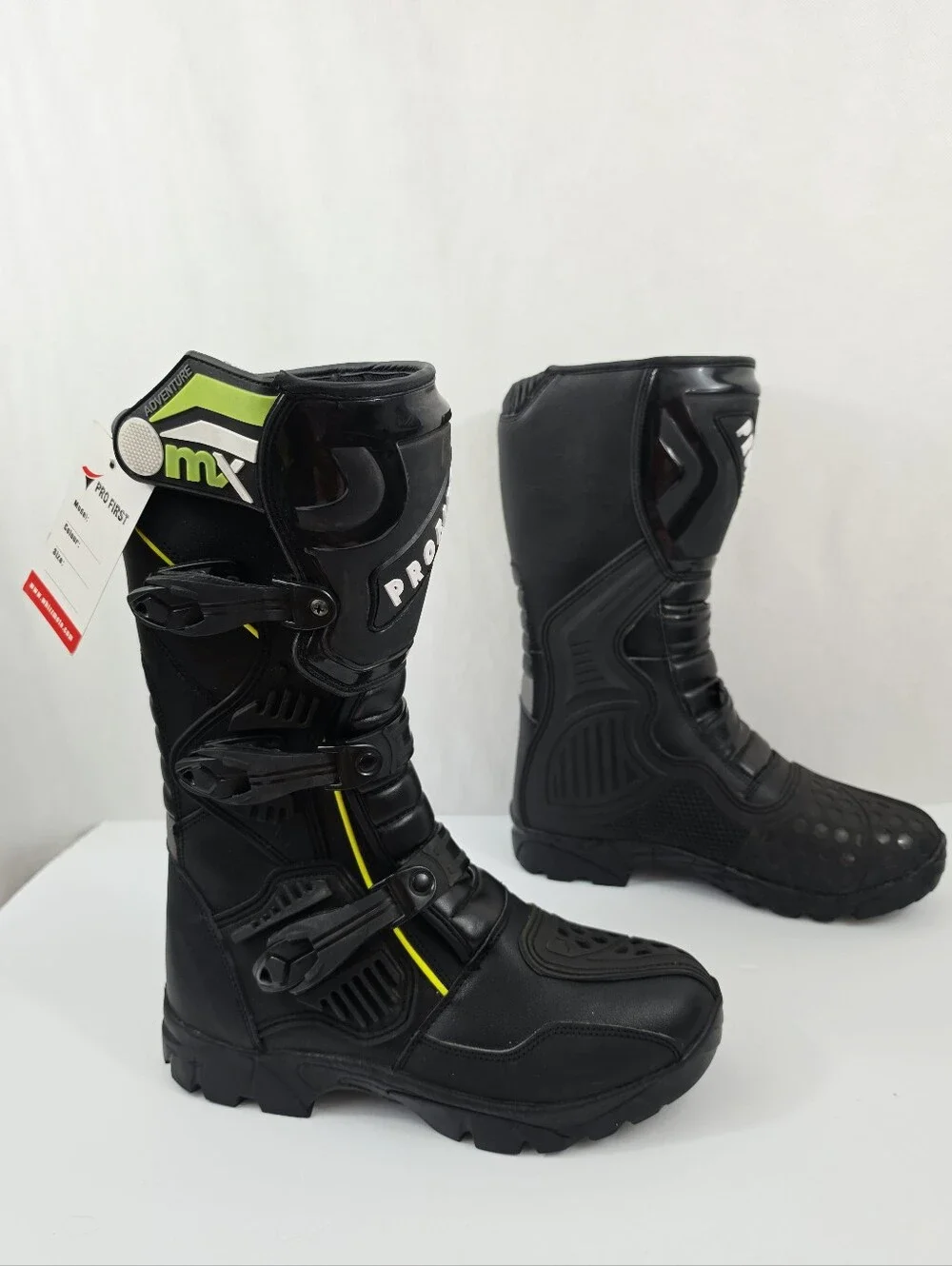 PROFIRST Genuine Leather Waterproof Motorcycle Boots